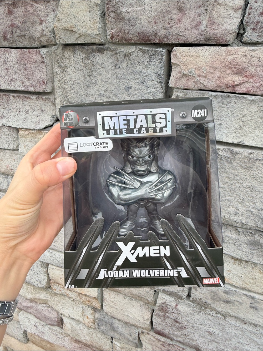 X-Men Logan Wolverine Metals Die Cast Loot Crate Brand New in Box